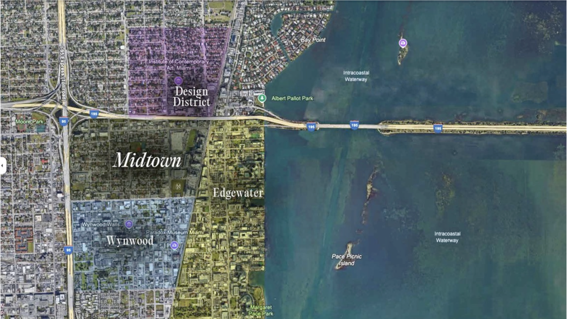 Mapa de Distritos Miami